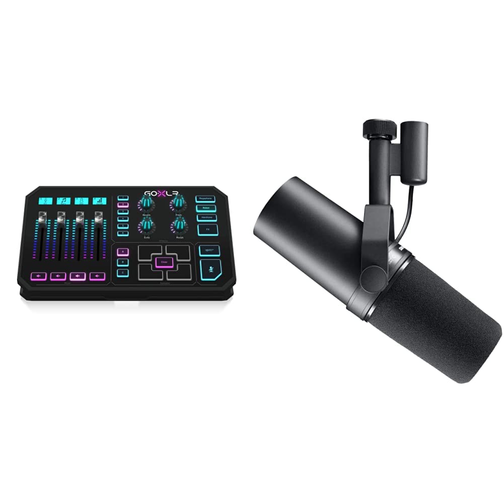 Shure SM7B Vocal Dynamic Microphone for Broadcast - Black & TC